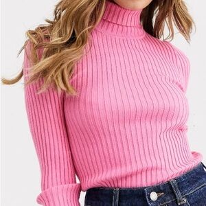 Bubblegum pink Tommy turtleneck